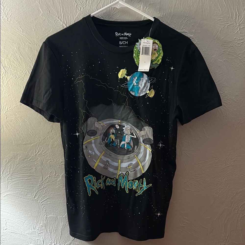 Rick and Morty Black Short Sleeve Tee